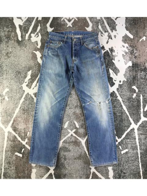 Other Designers Vintage - Vintage Levis 501 Jeans Faded Blue Denim KJ2262