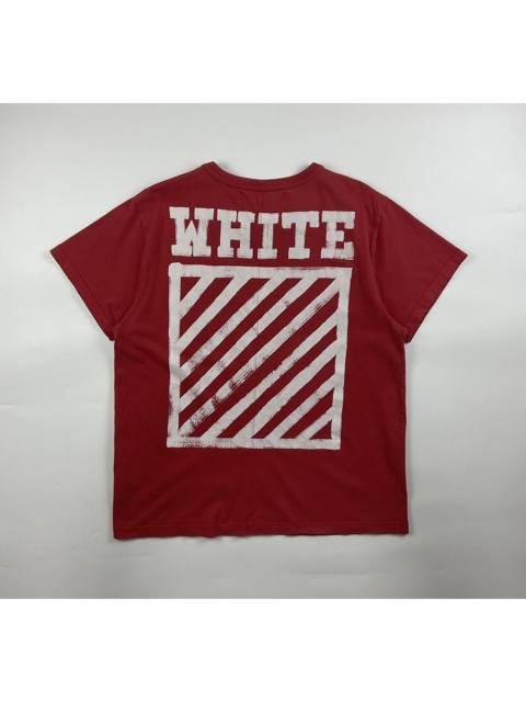 Off-White Off White Brushed Diagonal Oversized Shirt