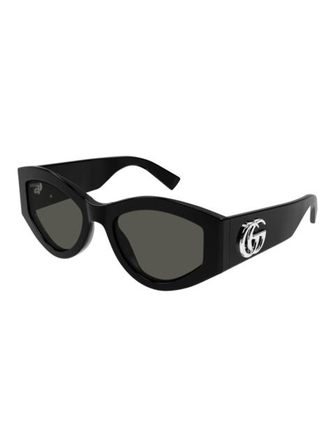 GUCCI Gucci Grey Oval Ladies Sunglasses GG1951S 001 53