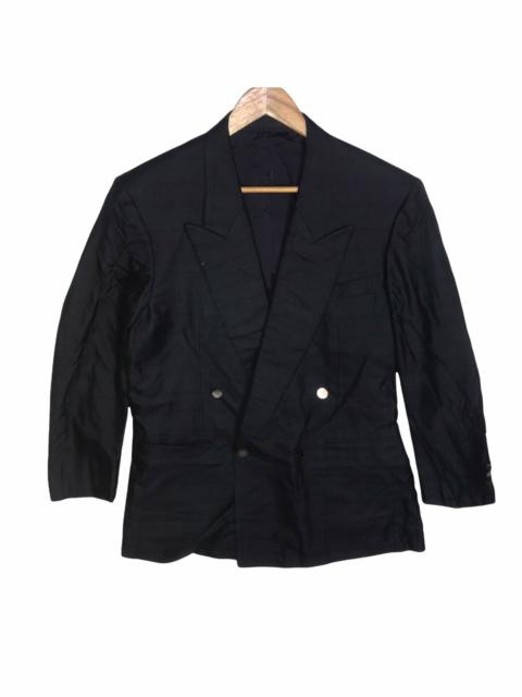 Lanvin Button-up Monogram Denim Jacket in Black for Men