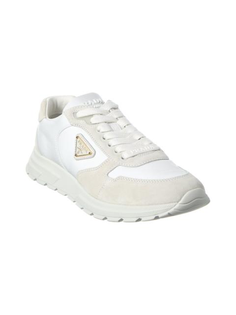 Prada Prada Nylon & Suede Sneaker