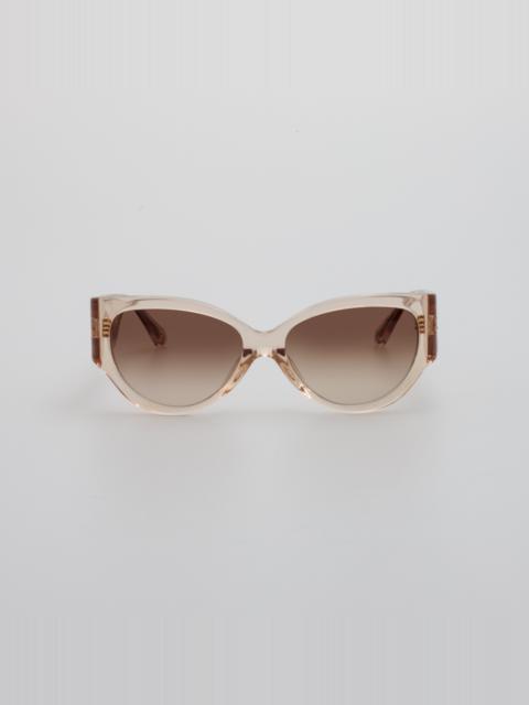 LINDA FARROW Connie Sunglasses in Ash