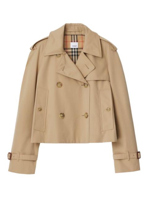 Burberry Burberry Women Cotton Cropped Trench Coat