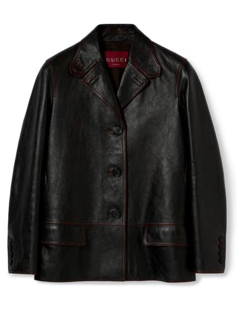 GUCCI Gucci Women Leather Jacket