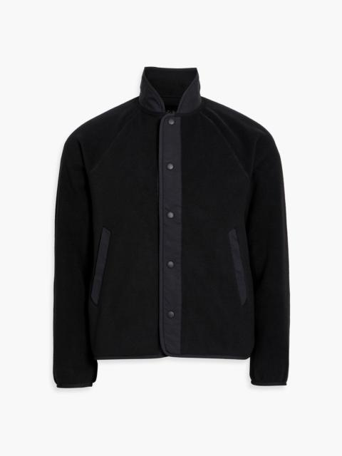 rag & bone Shell-trimmed fleece jacket