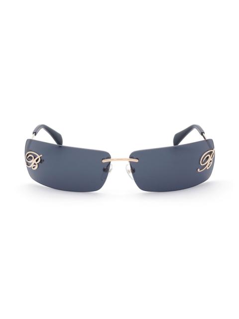Blumarine RIMLESS SUNGLASSES WITH THIN METAL TEMPLES