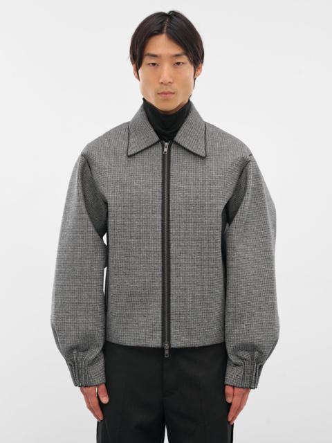 RAINMAKER KYOTO Houndstooth Wool Oversized Zip Jacket