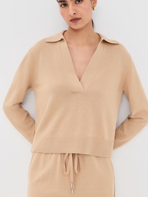 SIMKHAI Long Sleeve Polo