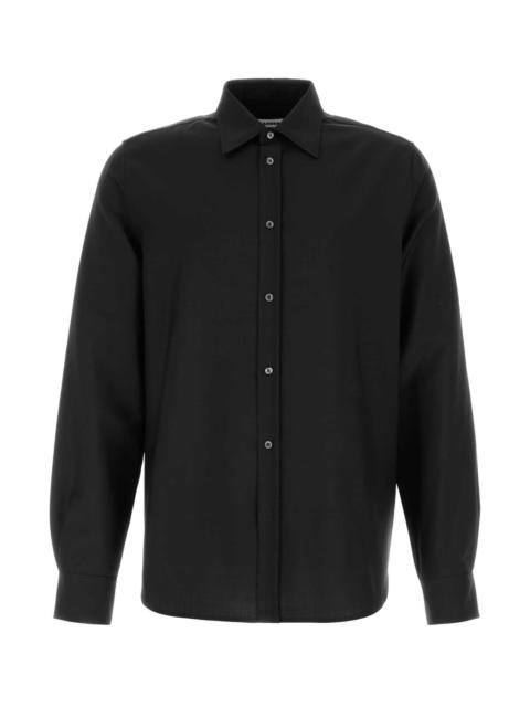 Jil Sander Jil Sander Men Black Wool Blend Shirt