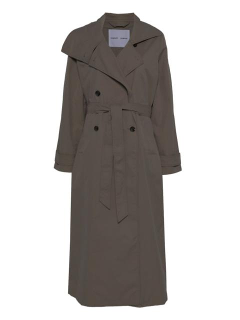 SAMSØE SAMSØE belted double-breasted coat