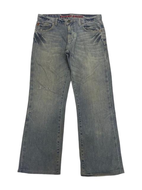 Hysteric Glamour CREMIEUX BOOTCUT DISTRESSED DENIM BAGGY DENIM JEANS