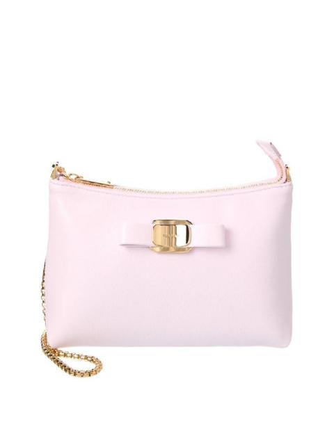 FERRAGAMO Ferragamo Logo-Plaque Mini Leather Shoulder Bag