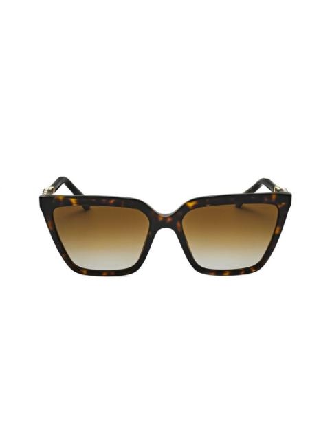 BVLGARI Bvlgari Ladies Black Cat Eye Sunglasses 0BV8255B-501/87