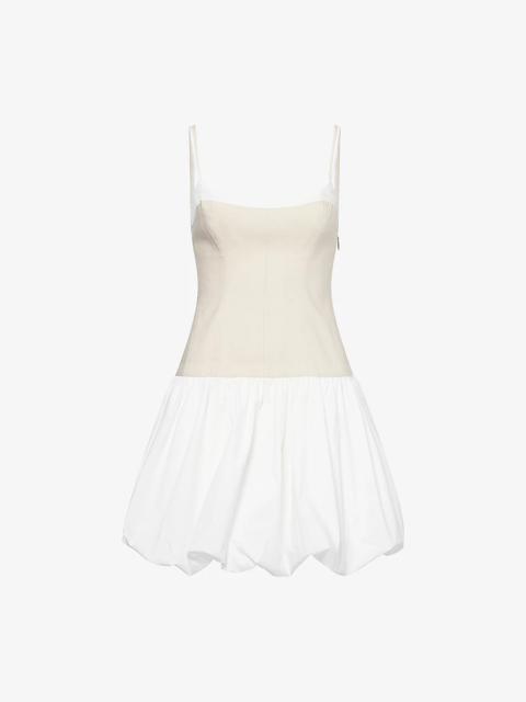 Fifi Bubble Linen-Cotton Blend Mini Dress