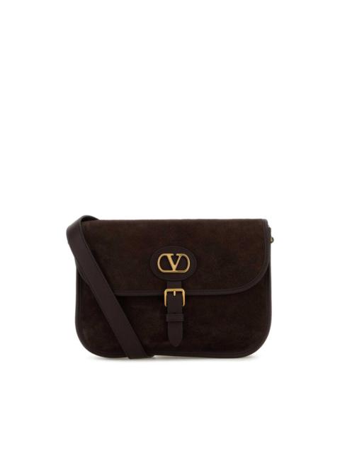 Valentino Valentino Garavani Brown Suede Antibes Crossbody Bag