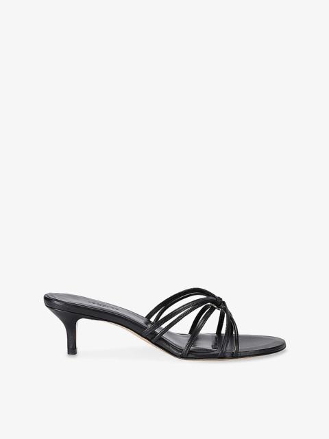 Strappy 50 Leather Heeled Sandals