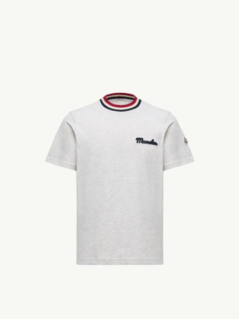 Moncler Embroidered Logo Cotton T-Shirt