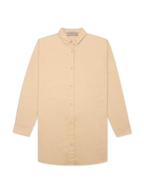 ESSENTIALS WOMEN'S L/S OXFORD - SAND