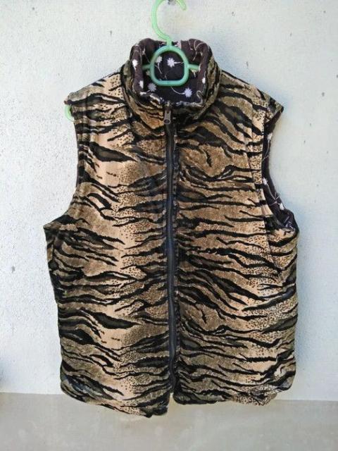 Other Designers Print All Over Me - 💥MEGA Rare Tiger Stripes FULL PRINTED Faux Fur VEST