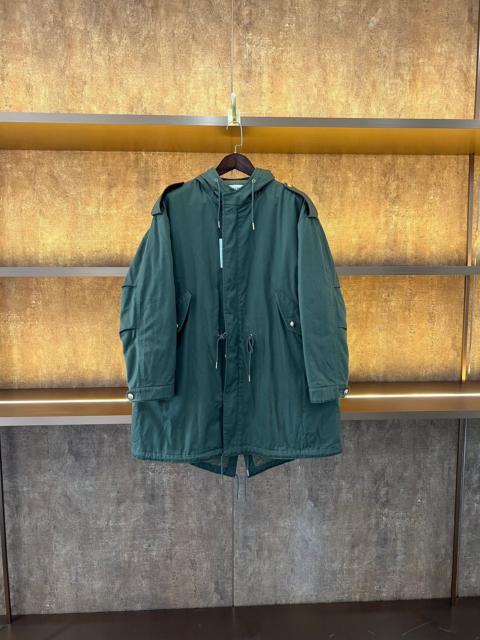 CELINE Celine olive green parka