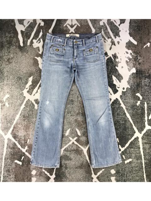 Other Designers Gap - GAP Bush Pants Medium Wash Flare Denim KJ1321