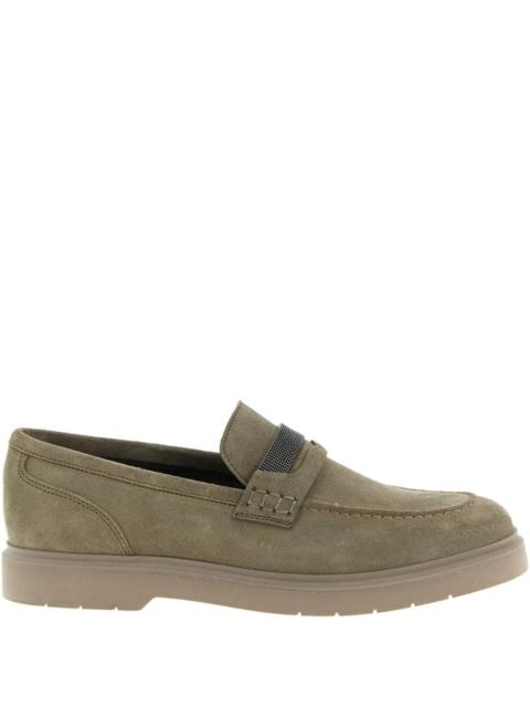 Brunello Cucinelli Suede Leather Loafers