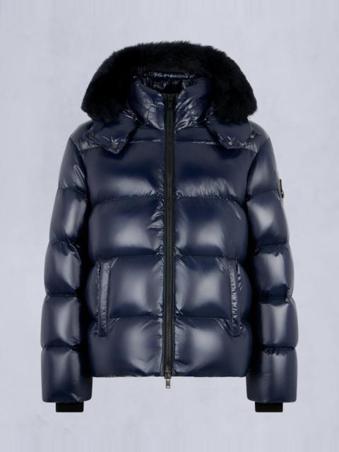 MOOSE KNUCKLES KINGS PUFFER SHEARLING TRIM JACKET