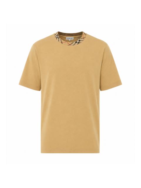 Burberry Burberry Men Check Trim T-Shirt
