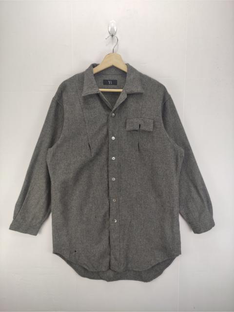 Other Designers Vintage Ys Yohji Yamamoto Wool Flannel Shirt Button Up