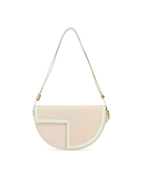 PATOU Two-Tone Canvas And Leather Le Patou Shoulder Bag