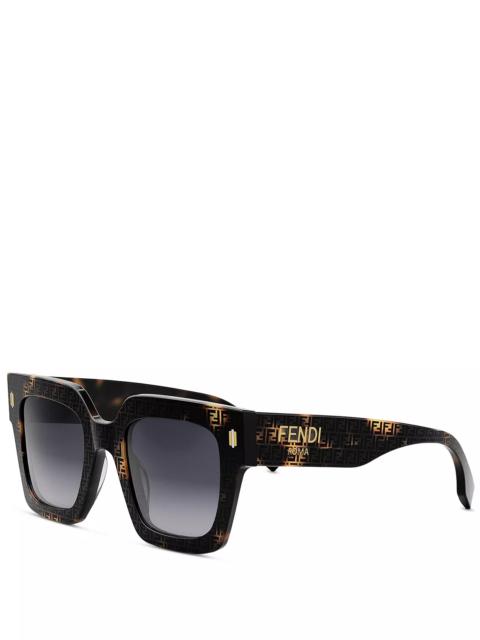 FENDI Roma Square Sunglasses, 50mm