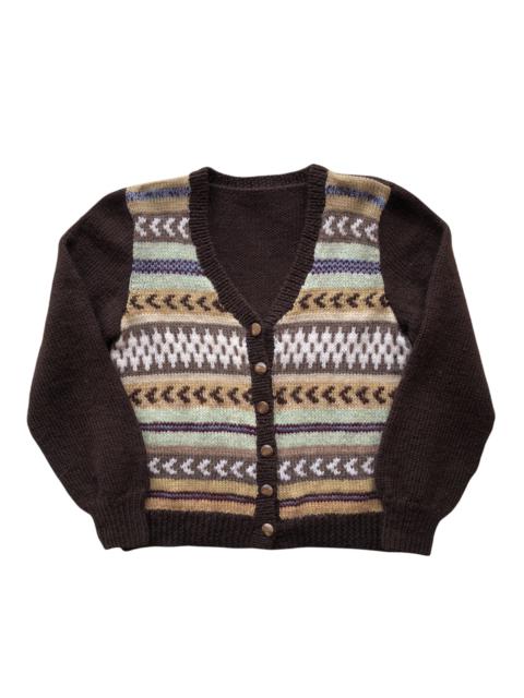 Other Designers Vintage - Vintage Knit Cardigan Native Coloured Art