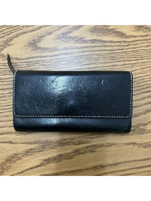 Other Designers Japanese Brand - Vintage Artisan Leather Wallet w/ Riri Zip & HATO