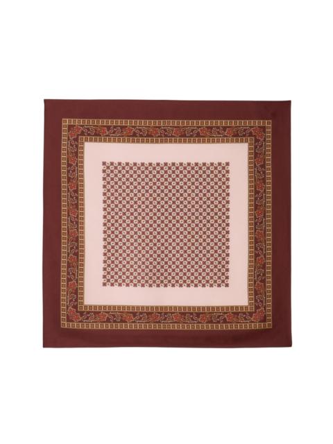 Sandro SANDRO Placed print scarf in Nude /Bordeaux at Nordstrom