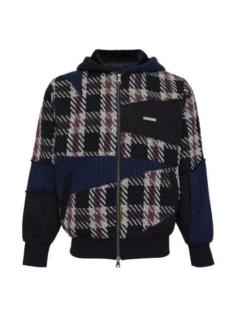 Andersson Bell Unisex Patchwork Hood Zip-Up Sweater