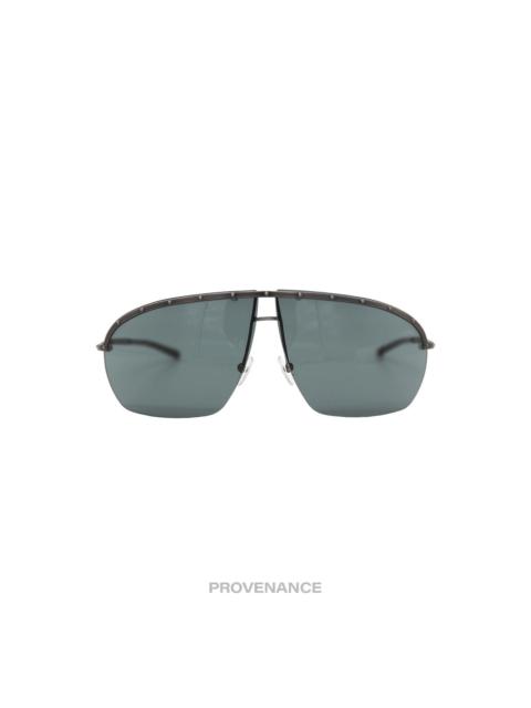 GUCCI Gucci Vintage Shield Sunglasses - Gunmetal