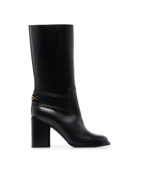 FERRAGAMO Ferragamo Gancio Horsebit 85Mm Boots