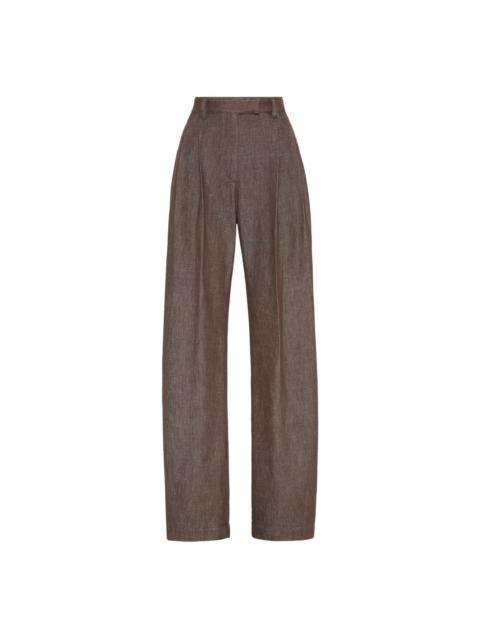 Brunello Cucinelli LAMINATED TROUSERS