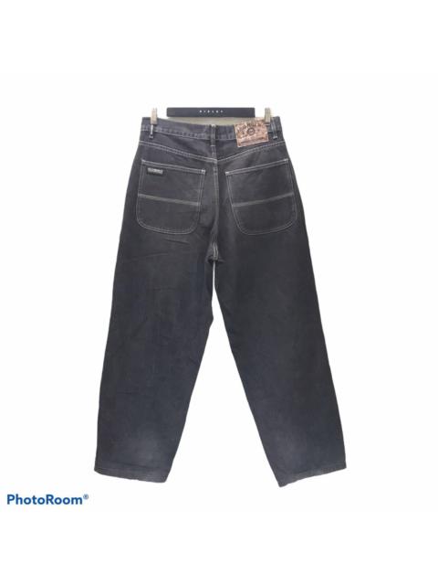 Other Designers Pelle Pelle Marc Buchanan Black Denim Baggy Jeans