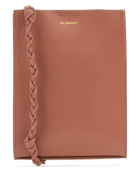 Jil Sander Jil Sander Women Dark Pink Leather Small Tangle Shoulder Bag