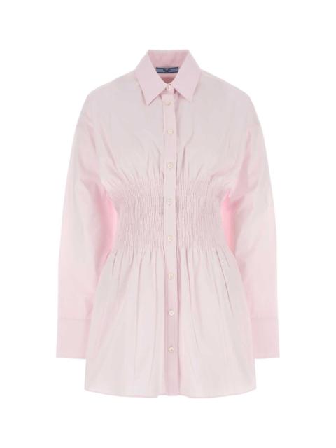 Prada Prada Women Pastel Pink Poplin Shirt