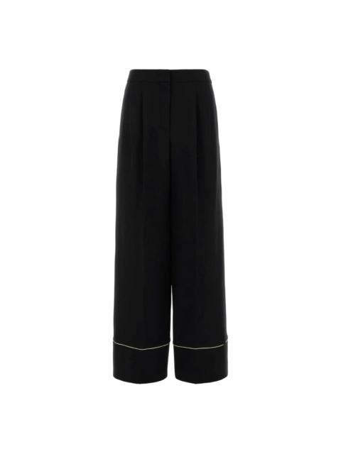 FENDI Fendi Black Trousers - Straight Trousers Women