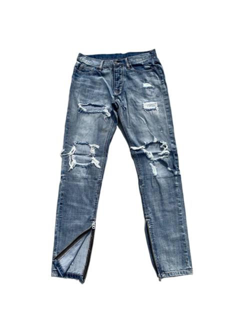 Other Designers Japanese Brand - Vintage Ripped & Distressed Jeans Zipper Ankle Denim