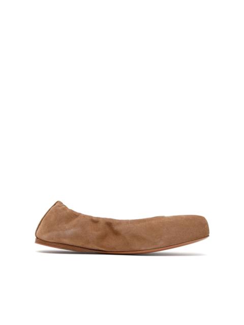 Alaïa suede ballet flats