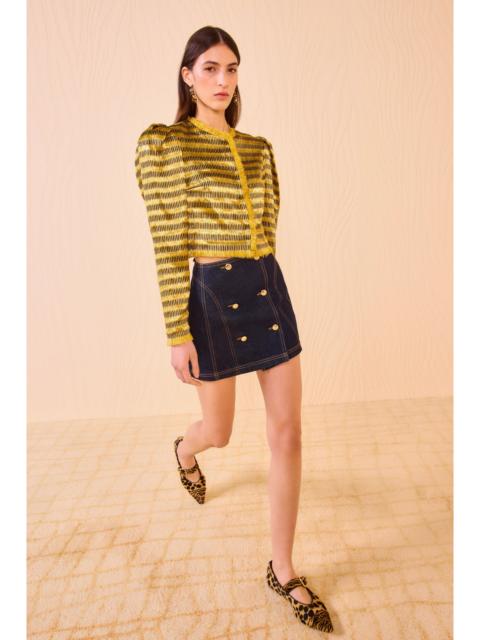 ULLA JOHNSON Belle Collarless Jacket