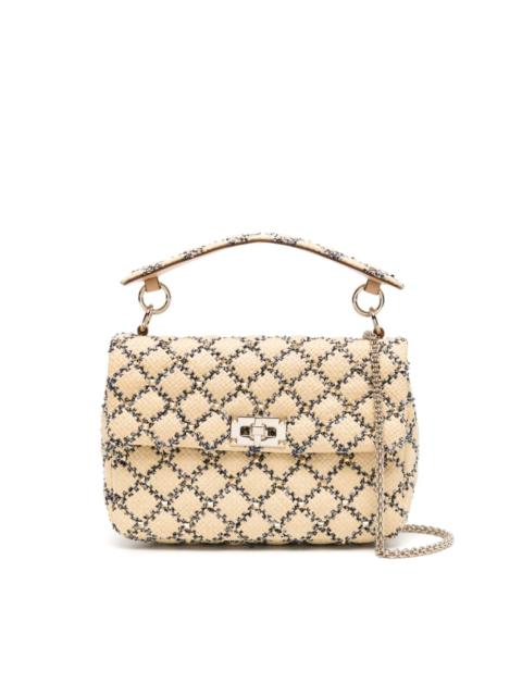Valentino Rockstud woven tote bag