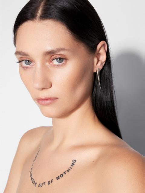 MUGLER small fang silver earring