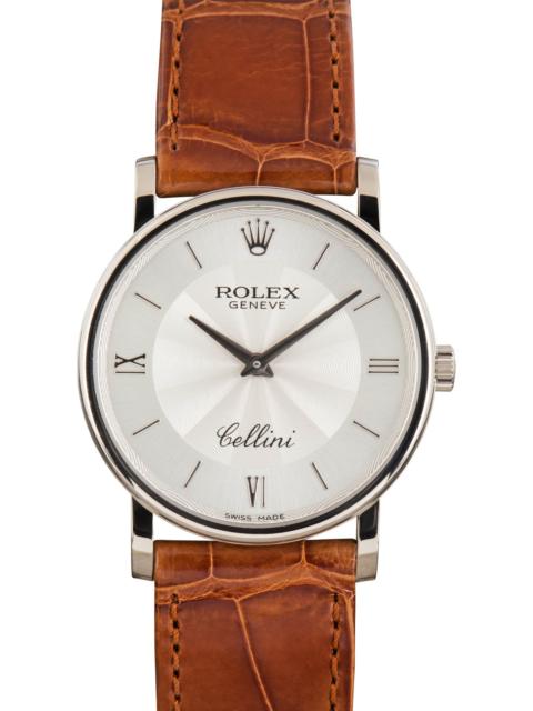 ROLEX Rolex Cellini Silver Dial Ref 5115 18k White Gold