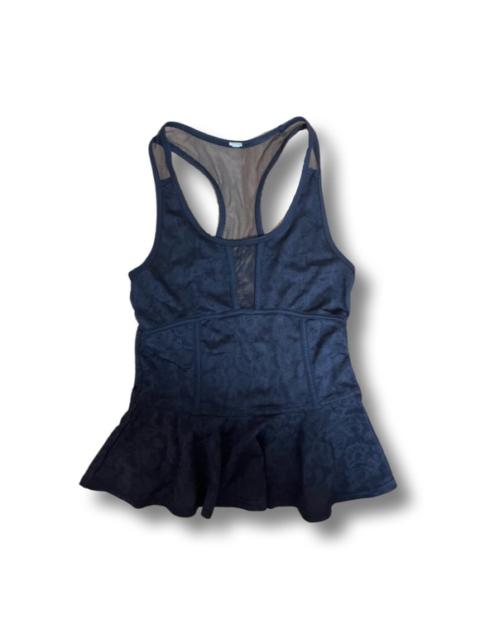 Other Designers American Eagle Outfitters - American Eagle AEO Black Lace and Mesh Tank with Peplum
