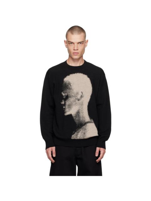 Dries Van Noten Black Jacquard Sweater